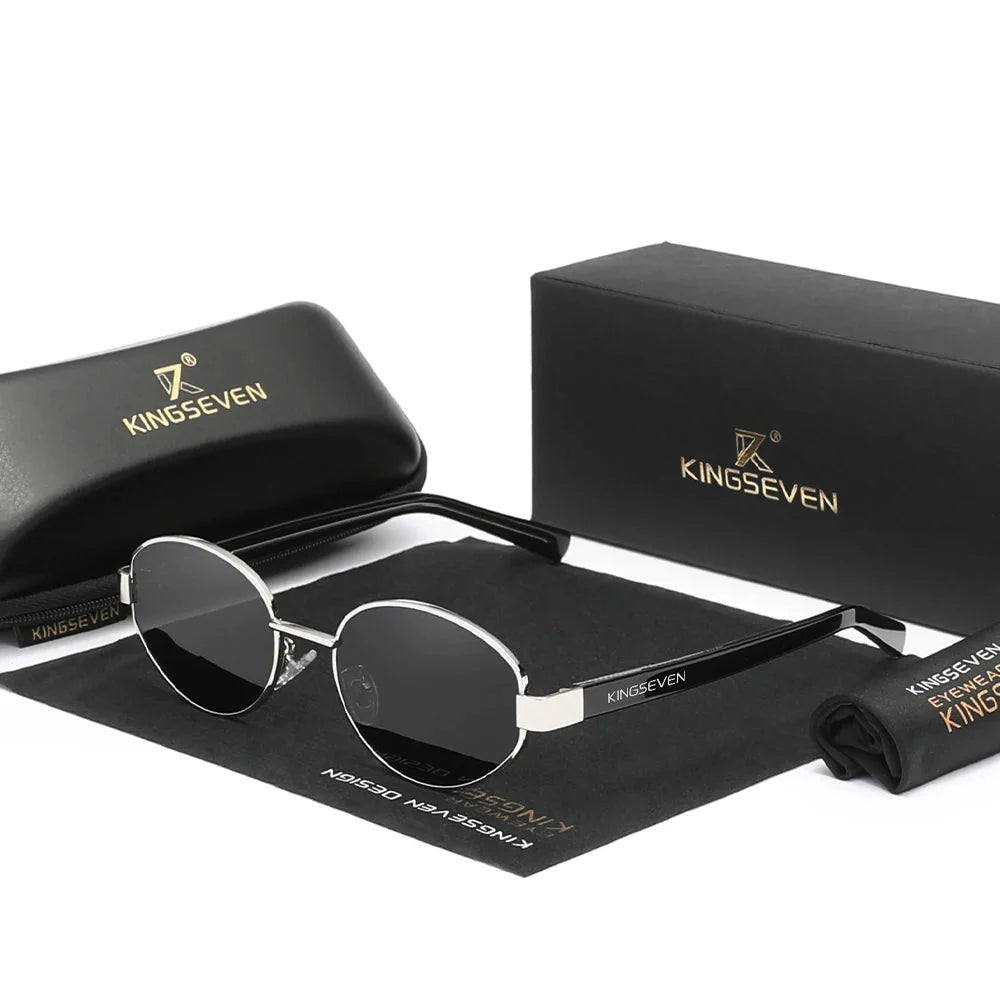 oculos de sol praga prata com lente escura exclusivo e com design atemporal