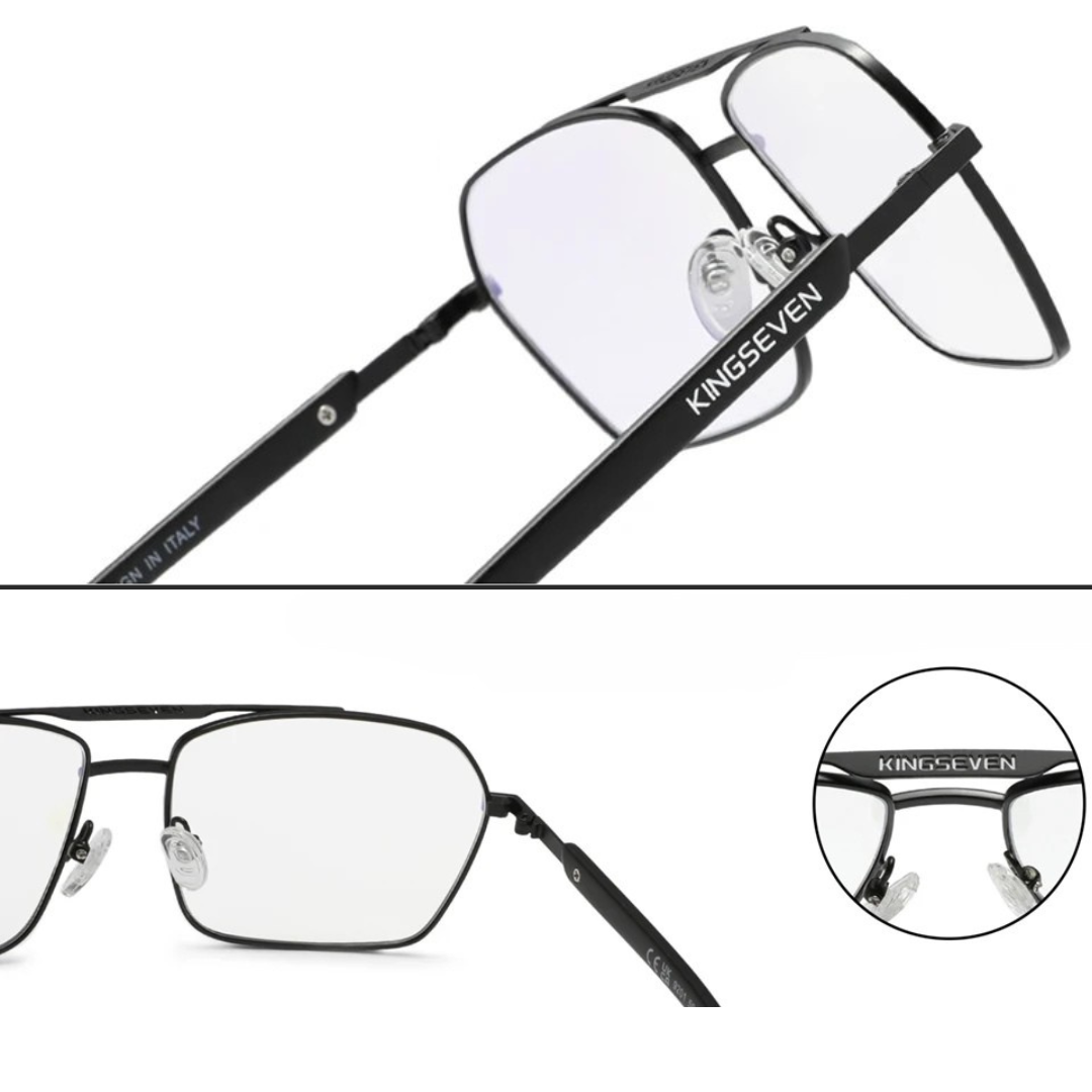 detalhes da armação do oculos leblon anti luz azul