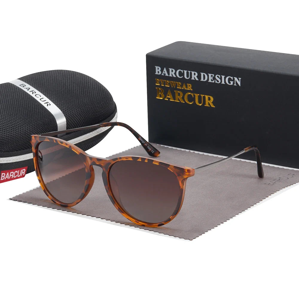 Óculos de Sol Capri cor Leopardo com lente marrom