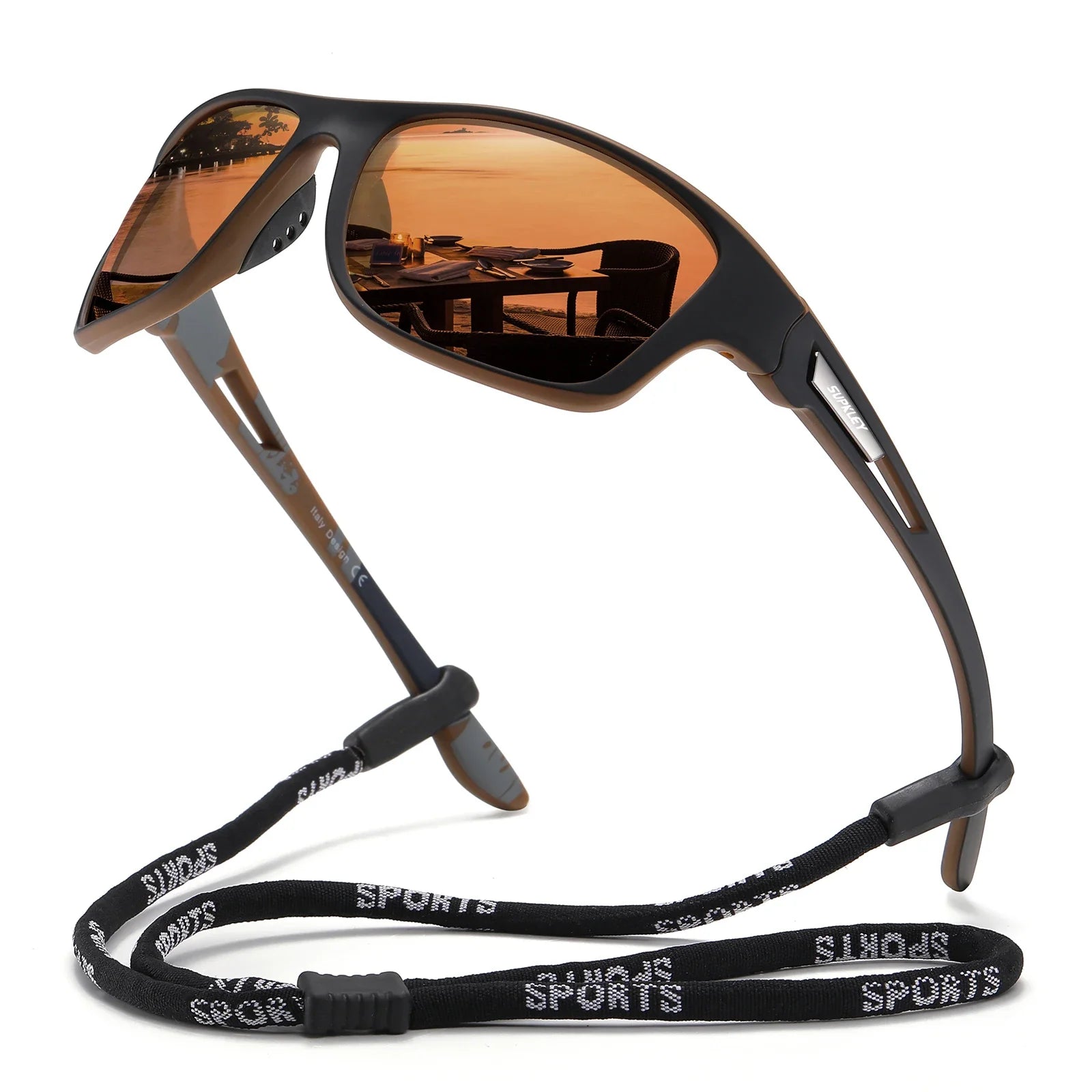 oculos de sol esportivo supkley marrom perfeito para atividades ao ar livre